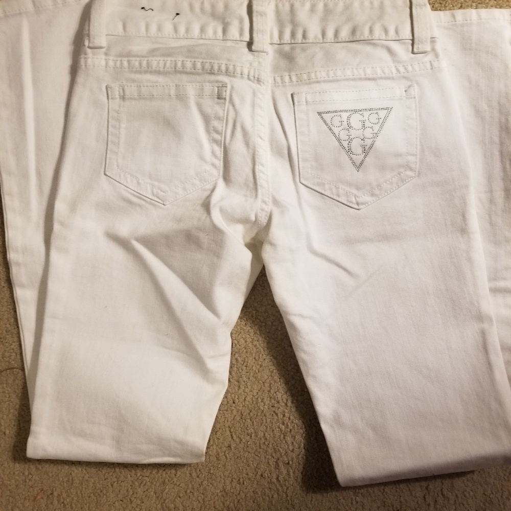 White GUESS denim Jean's size 27 New - Picture 2 of 2